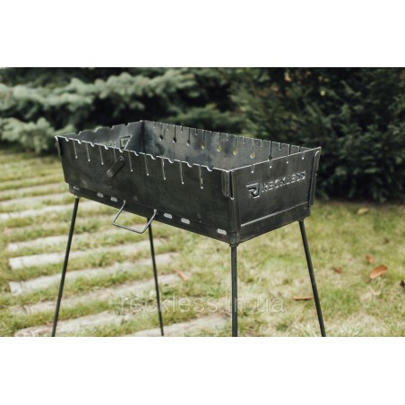 BARBECUE/MANGAL, CASE FOR 12 SKEWERS, FOLDABLE, 3 MM STEEL