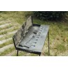 BARBECUE/MANGAL, CASE FOR 6 SKEWERS, FOLDABLE, 3 MM STEEL