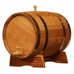 Eichen Holzfass 30 L, für Wein, Whisky, Cognac mittig Verbrannt. Mit oder Ohne Hahn.