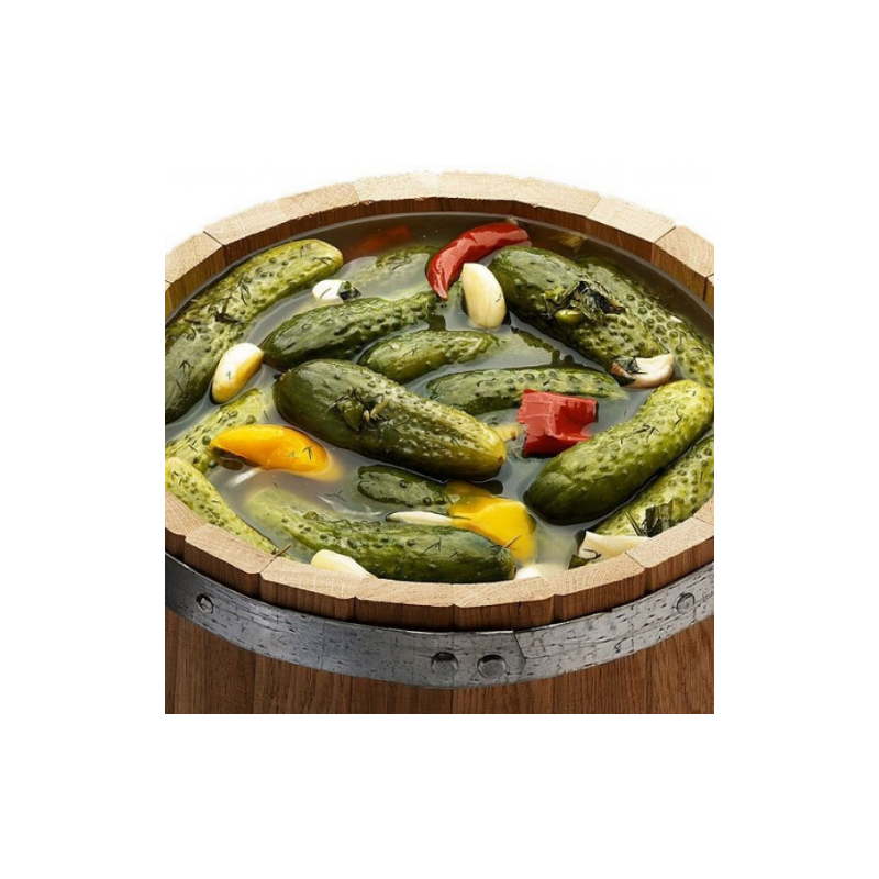 Holzfass 50L aus Eiche | Bottich mit Deckel & Druckplatte