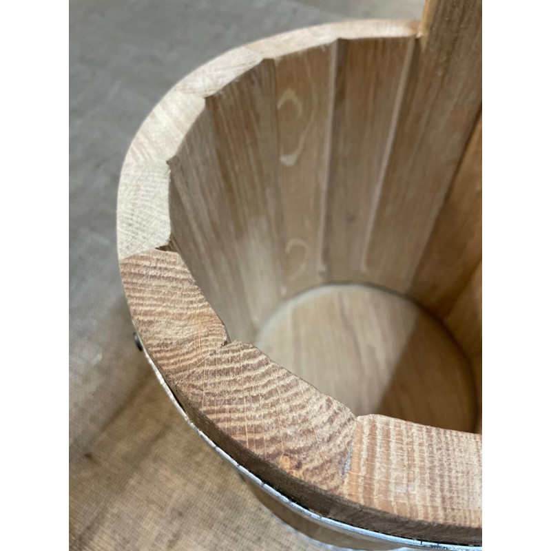 Saunaeimer, Saunazubehör, Aufgusseimer aus Holz, Holzbadeimer, Eicheneimer, Holzeimer