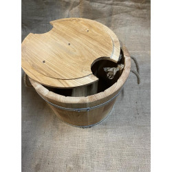 Sauna infusion bucket, oak barrel for steaming bath brooms, sauna bucket, spa bath