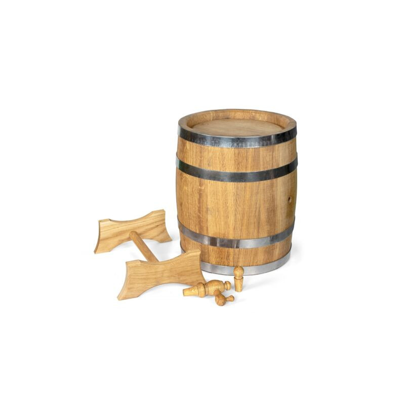 Holzfass 10 L, für Wein, Whisky, Cognac mittig Verbrannt.