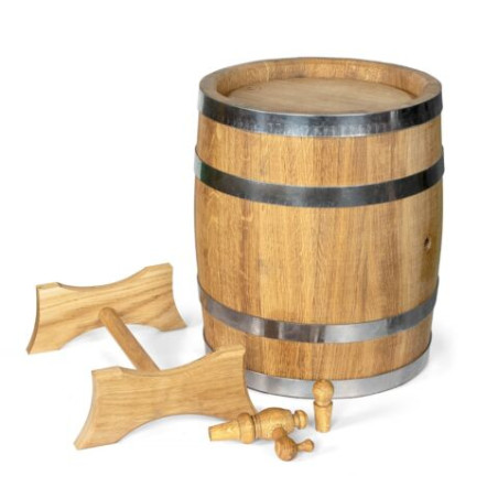 Holzfass 10 L, für Wein, Whisky, Cognac mittig Verbrannt.