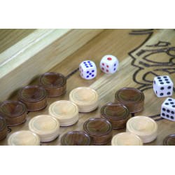 Шахматы из натурально дерева «Игра Престолов» набор 3 в 1. Шахматы, нарды, шашки.