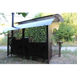 Garden kitchen, barbecue system “Emir”, grill, mangal, oven, powder coating