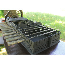 Barbecue area with "Aladdin" stove