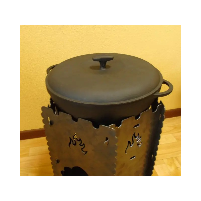 Klappbarer Grill-Ofen Set „Picknick“ Schaschlik Spießen Mangal Camping Angeln