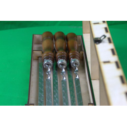 Shashlik skewers stainless steel 3mm thick, grill skewers grill accessories in box.