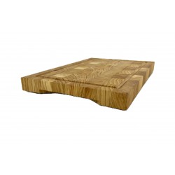 End grain oak cutting board - handmade, durable kitchen board 20x30x2.5 cm