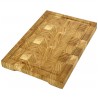 End grain oak cutting board - handmade, durable kitchen board 35x25x2.5 cm