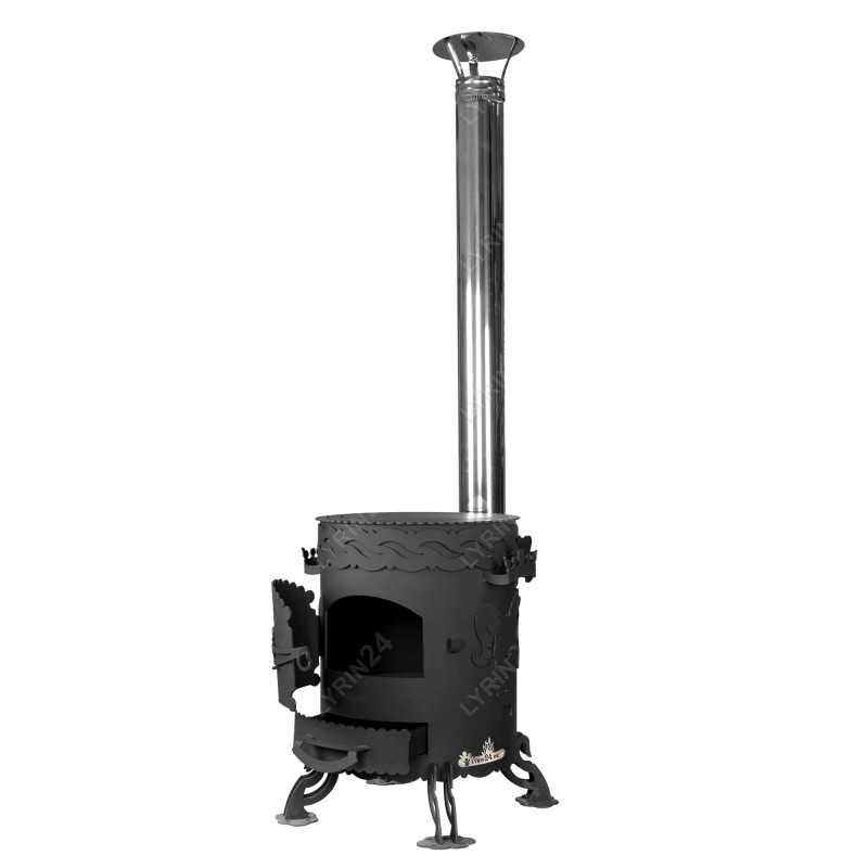 Oven for kazan "Kazbek-1" deer, deer king Utchak oven Ø345-290 mm, 4mm steel, 6-12L Kazan