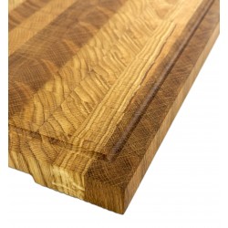 Cutting board end grain made of oak, handmade kitchen board chopping board