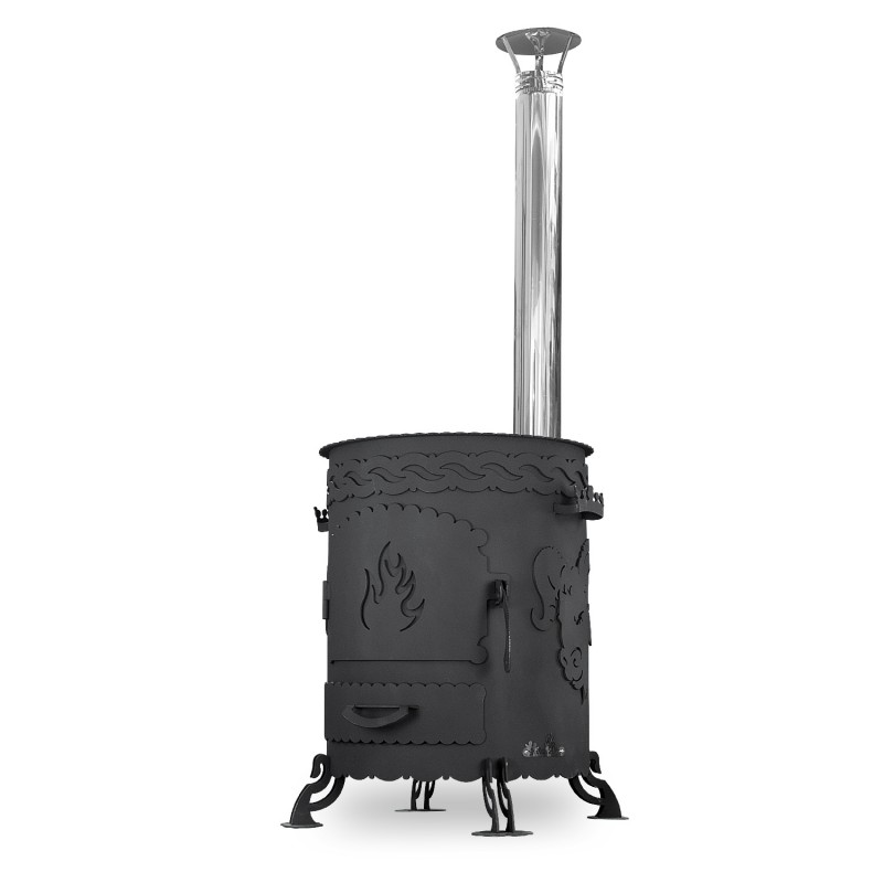 Ofen für Kazan "Kazbek-2", Utschak mit Abzugs-rohr, Argali (Kazan 17-30L)