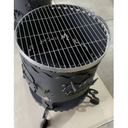 Round stainless steel grill grate. Fits “Bukhara-2” and “Kazbek-1” stoves.