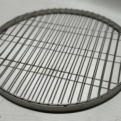 Round stainless steel grill grate. Fits “Bukhara-2” and “Kazbek-1” stoves.
