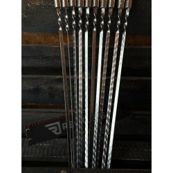 Reckless WENGE Premium Grillspieße Set – 6 Edelstahl Schaschlikspieße (730 mm) mit lackiertem Holzgriff & Tragetasche