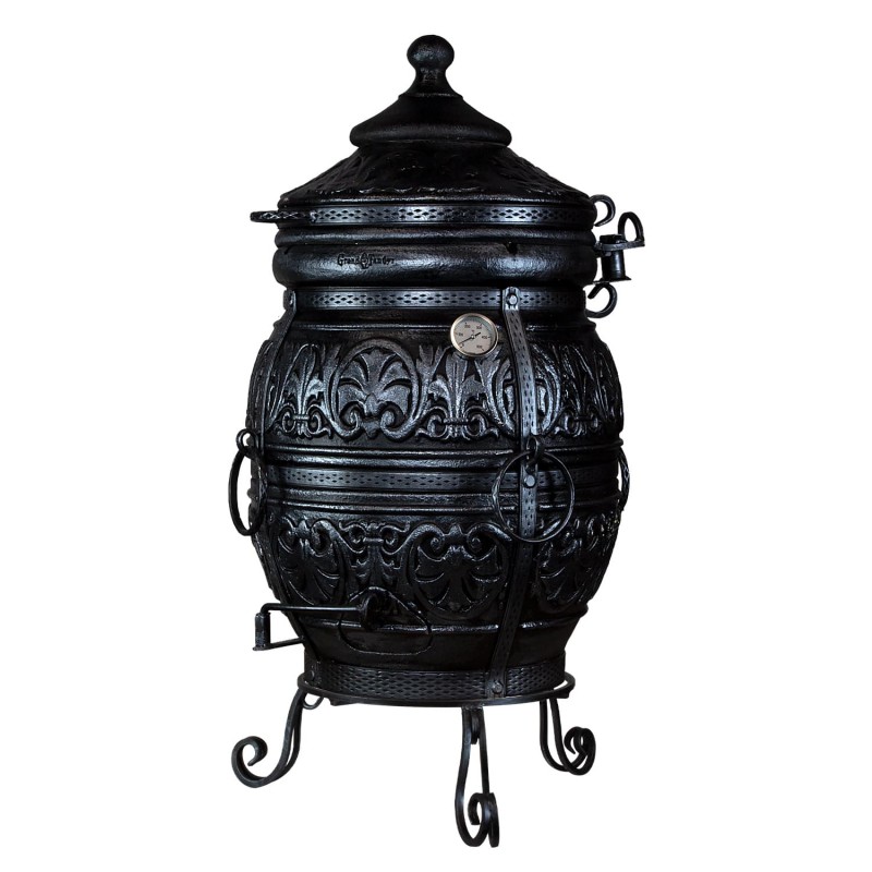 Tandoor Salam Schwarz, Schamott Ofen,Garten Kamin,Tandoors, Garten Küche