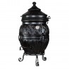 Tandoor Set Thor 2 Bleck fireclay oven, garden fireplace, outdoor kitchen.