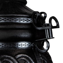 Tandoor Set Thor 2 Bleck fireclay oven, garden fireplace, outdoor kitchen.