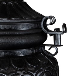 Tandoor  Griechenland Graphite  – Traditioneller Lehmofen für Garten & Terrasse | Handgefertigt | 145 kg | Direkt aus DE