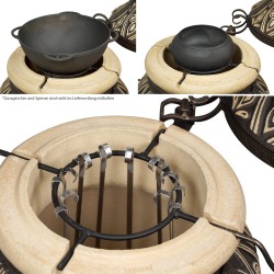 Tandoor „Asia“ – Traditioneller Lehmofen für Garten & Terrasse | Handgefertigt | 145 kg | Direkt aus DE
