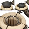 Tandoor „Asia“ – Traditioneller Lehmofen für Garten & Terrasse | Handgefertigt | 145 kg | Direkt aus DE