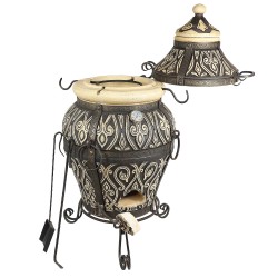 Tandoor "Asia" – Traditional Clay Oven for Garden & Patio | Handmade | 145 kg | Shipped from Germany