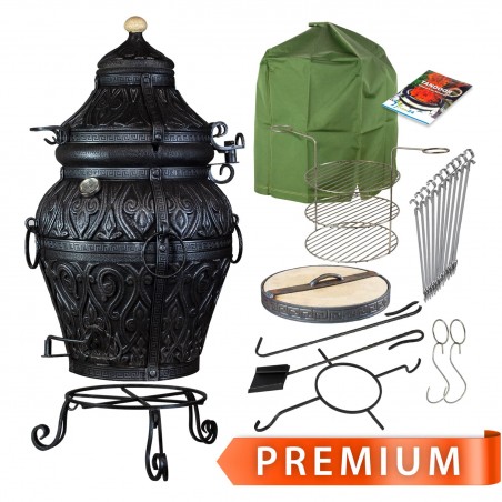 Tandoor Premium Asia Graphit – Traditional Clay Oven for Garden & Patio | Handmade | 145 kg | Shipped from Germany