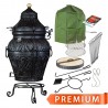 Tandoor Premium Asia Graphit – Traditioneller Lehmofen für Garten & Terrasse | Handgefertigt | 145 kg | Direkt aus DE