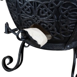 TANDOOR XL PREMIUM Safran Grahit, ca. 110L, Garten Schamott Ofen
