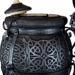 TANDOOR XL PREMIUM Safran Grahit, ca. 110L, Garten Schamott Ofen