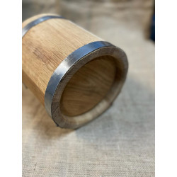 Saunakübel 5 Liter aus Eiche – hochwertiges Saunazubehör für Ihr russisches Bad