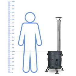 Bär, Bärstarke Utchak Ofen Ø345-290 mm, 4mm Stahl , 6-12L Kazan