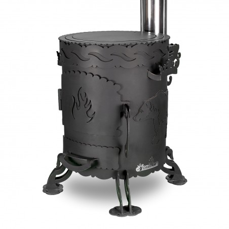 Kazbek-1 Bär, Bärstarke Utchak oven Ø345-290 mm, 4mm steel, 6-12L Kazan