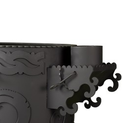 Bär mit Räder in Set, Bärstarke Utchak Ofen Ø345-290 mm, 4mm Stahl , 6-12L Kazan