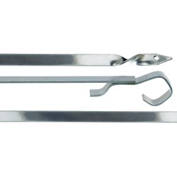 Stainless steel skewers for tandoor 500/450/400 mm. Lux. Set 6 pcs.