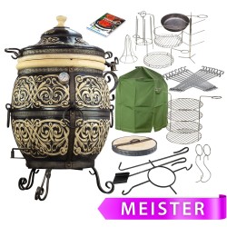Lyrin24 Tandoor Ofen "Atlant" XXXL | Schamott-Keramik Gartengrill