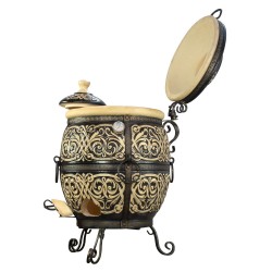 Lyrin24 Tandoor Ofen "Atlant" XXXL | Schamott-Keramik Gartengrill