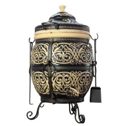 Tandoor Atlant Lehmofen von Lyrin24 Grand Tandyr BBQ Grill Sets wählbar Schamott