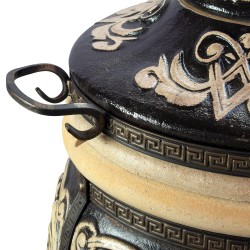 Tandoor Atlant Lehmofen von Lyrin24 Grand Tandyr BBQ Grill Sets wählbar Schamott