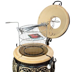 Tandoor Atlant Lehmofen von Lyrin24 Grand Tandyr BBQ Grill Sets wählbar Schamott