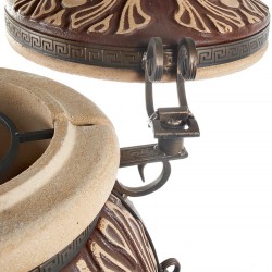 Tandoor „Attika“ – Handgefertigter Schamott-Lehmofen 135 kg | BBQ Grill, Räucherofen & Brotbackofen