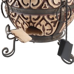 Tandoor Attika – Handmade Chamotte Clay Oven 135 kg | Outdoor BBQ Grill, Smoker & Bread Oven