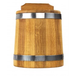 50L Holzgefäß zum Einlegen für Gemüsen, (Bottich) mit Deckel und Drückplatte.