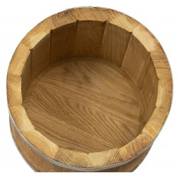 50L Holzgefäß zum Einlegen für Gemüsen, (Bottich) mit Deckel und Drückplatte.