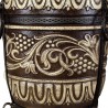 Detailansicht der massiven Schamott-Keramikwand des handgefertigten Tandoor Ofens Muskat M