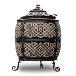 Tandoor aus Schamottton – isoliert, massiv & mit Maxi-Zubehör-Set