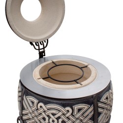 Tandoor aus Schamottton – isoliert, massiv & mit Maxi-Zubehör-Set