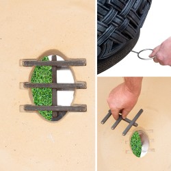 Wärmegedämmter Tandoor aus Schamottton Graphit (Komplett-Set, 285 kg)